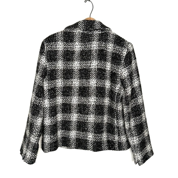 East 5th | Black and White Double Breasted Short Coat Size Large - Picture 5 of 7